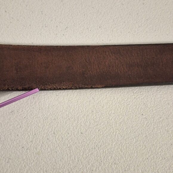 Duluth Trading Co. Belt Mens 34 Buckle-less Brown Leather - Picture 8 of 10